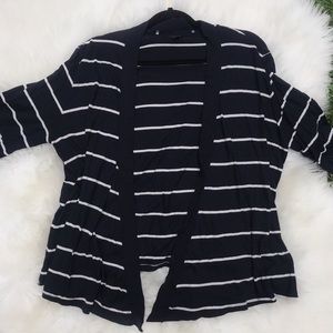 Ann Taylor striped cardigan light weight